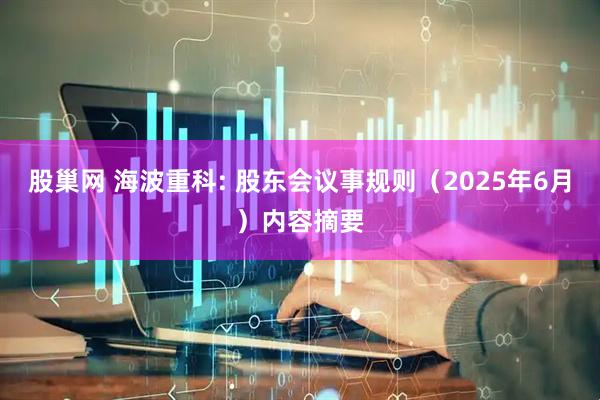 股巢网 海波重科: 股东会议事规则（2025年6月）内容摘要