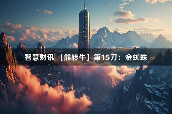 智慧财讯 【熊转牛】第15刀：金蜘蛛