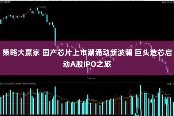策略大赢家 国产芯片上市潮涌动新波澜 巨头造芯启动A股IPO之旅